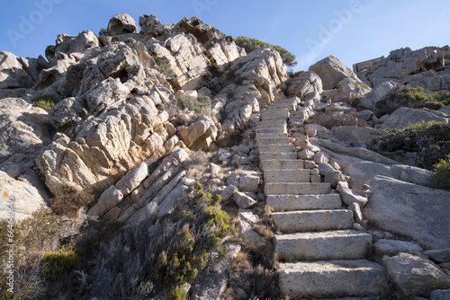 La scala di granito di Monte Tejalone, Caprera photo
