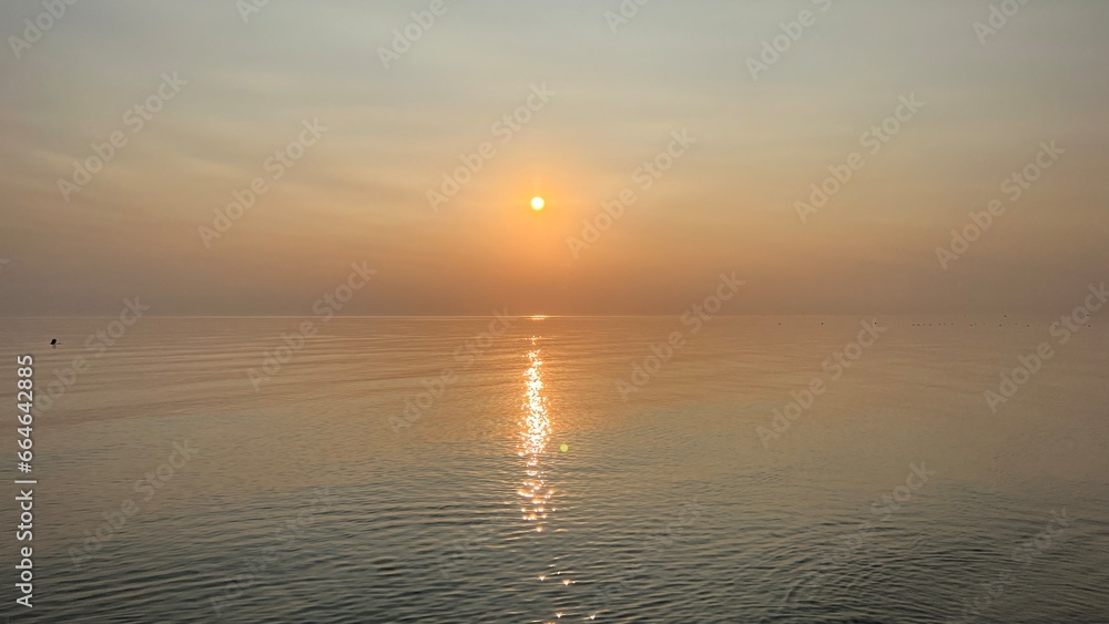 Sunrise Over The Sea in Greecr