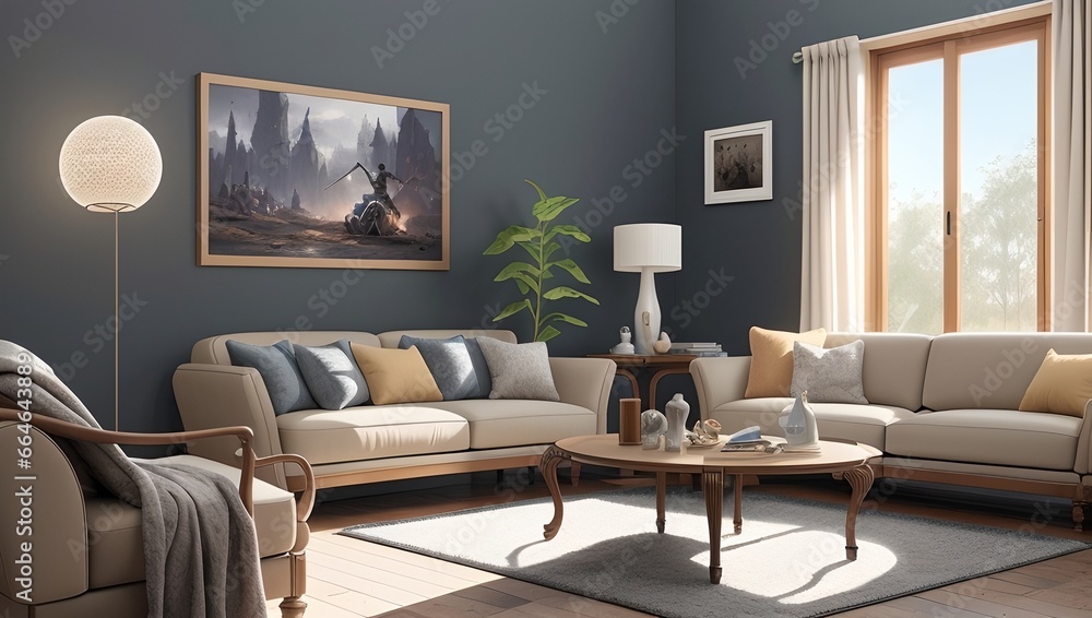 Fototapeta premium Living room