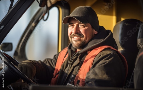 A male agricultural equipment operator