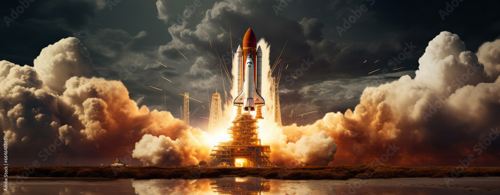 Space Exploration Initiatives Depict the pioneering spirit of space
