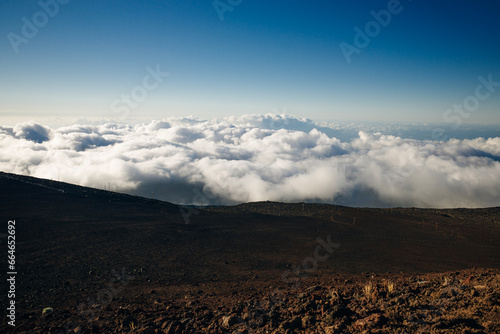 Stunning view of the Haleakala National Park on island of Maui, Hawaii