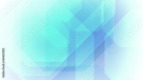 Flowing composition of blue octagons dynamic backdrop for innovative presentations. Moving shapes and flowing geometry technology-inspired abstract pattern in blue