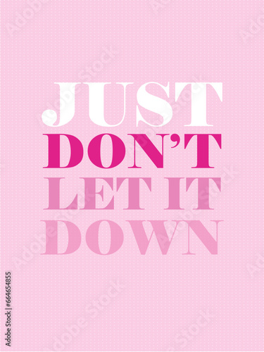 Affirmation pink barbie style background vector. Wallpaper design with text. Illustration for prints, wall art, cover, poster, banner