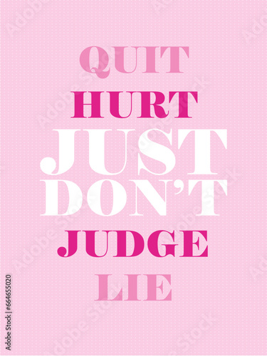 Affirmation pink barbie style background vector. Wallpaper design with text. Illustration for prints, wall art, cover, poster, banner