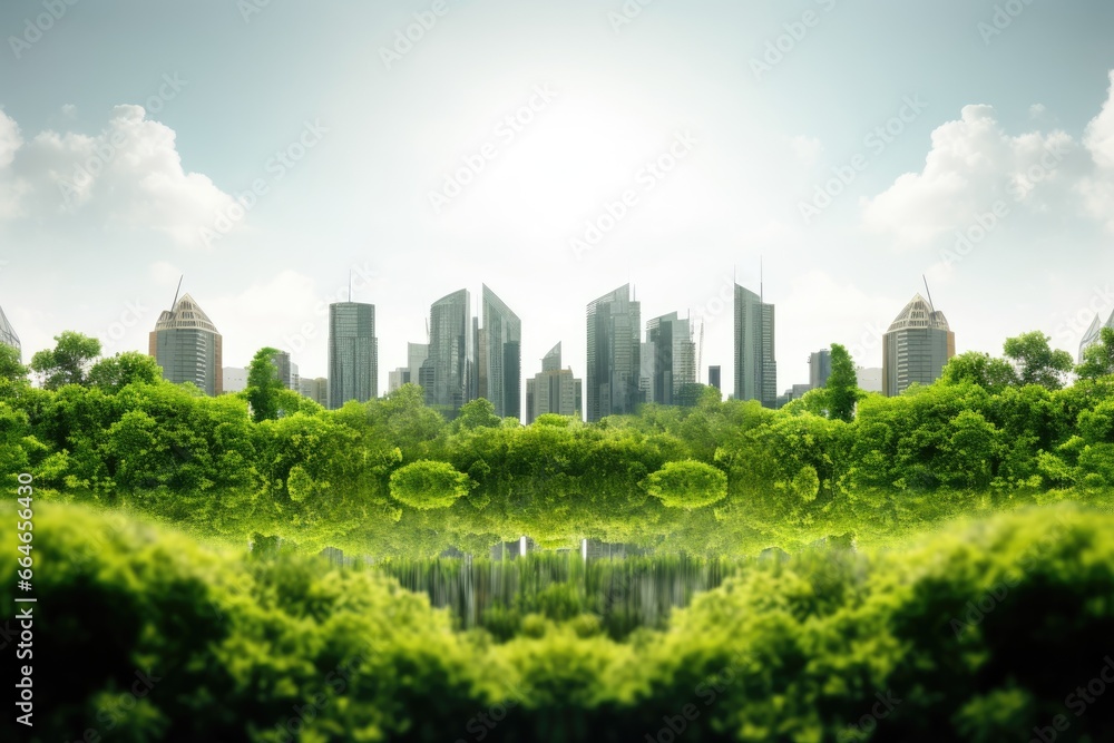 green city, urban ecology concept green city, urban ecology concept