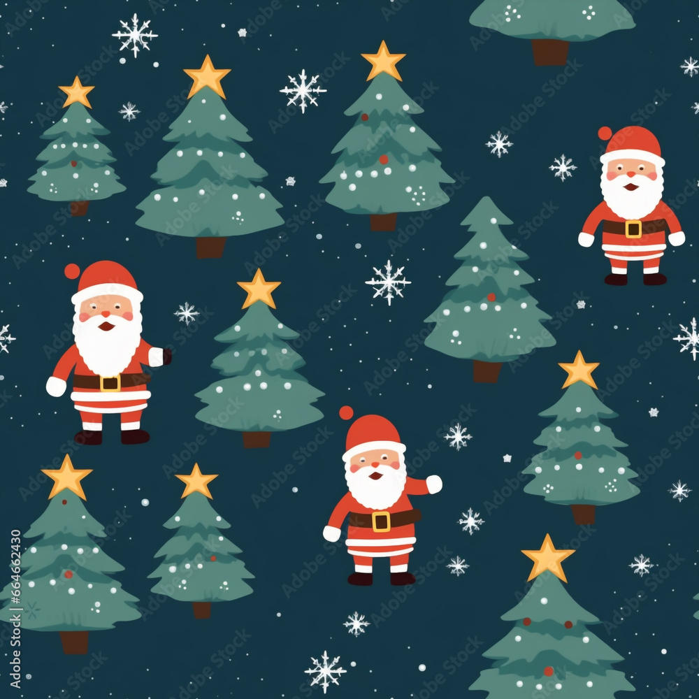 Christmas wrapping paper pattern. High quality photo