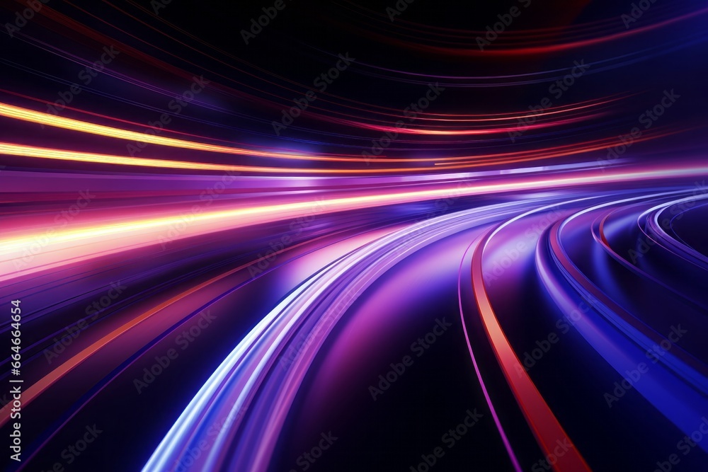 Abstract radiant light rays creating a dynamic sense of speed and movement in vibrant blue and pink hues Abstract radiant light rays creating a dynamic sense of speed and movement in vibrant blue and pink hues
