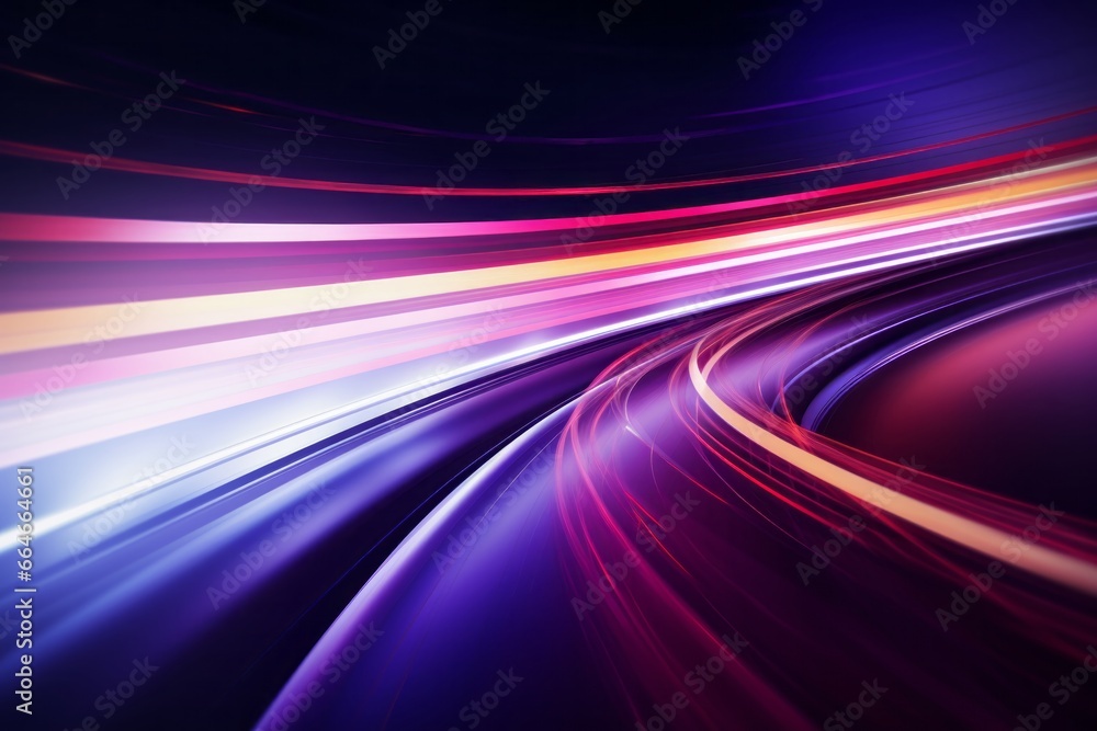 Abstract radiant light rays creating a dynamic sense of speed and movement in vibrant blue and pink hues Abstract radiant light rays creating a dynamic sense of speed and movement in vibrant blue and pink hues