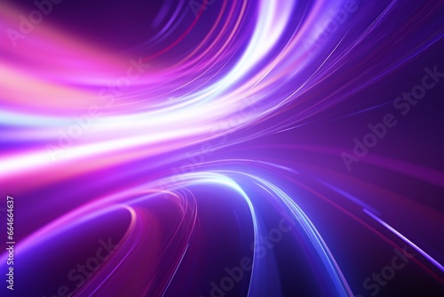 Abstract radiant light rays creating a dynamic sense of speed and movement in vibrant blue and pink hues