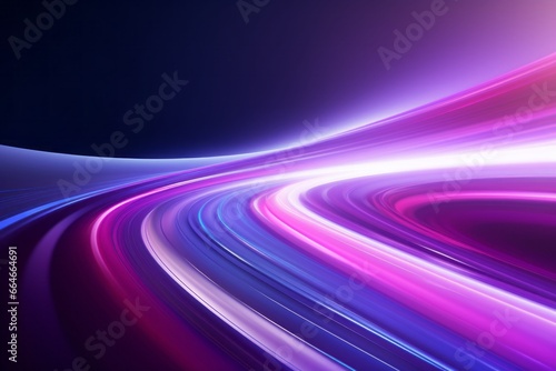 Abstract radiant light rays creating a dynamic sense of speed and movement in vibrant blue and pink hues