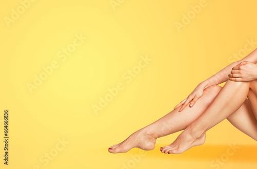 Wallpaper Mural Beautiful slim female legs. Depilation concept Torontodigital.ca