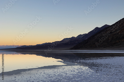 Flooded Badwater Basin in Death Valley