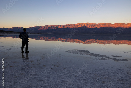 Flooded Badwater Basin in Death Valley