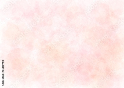 明るいピンク色の水彩風の背景素材