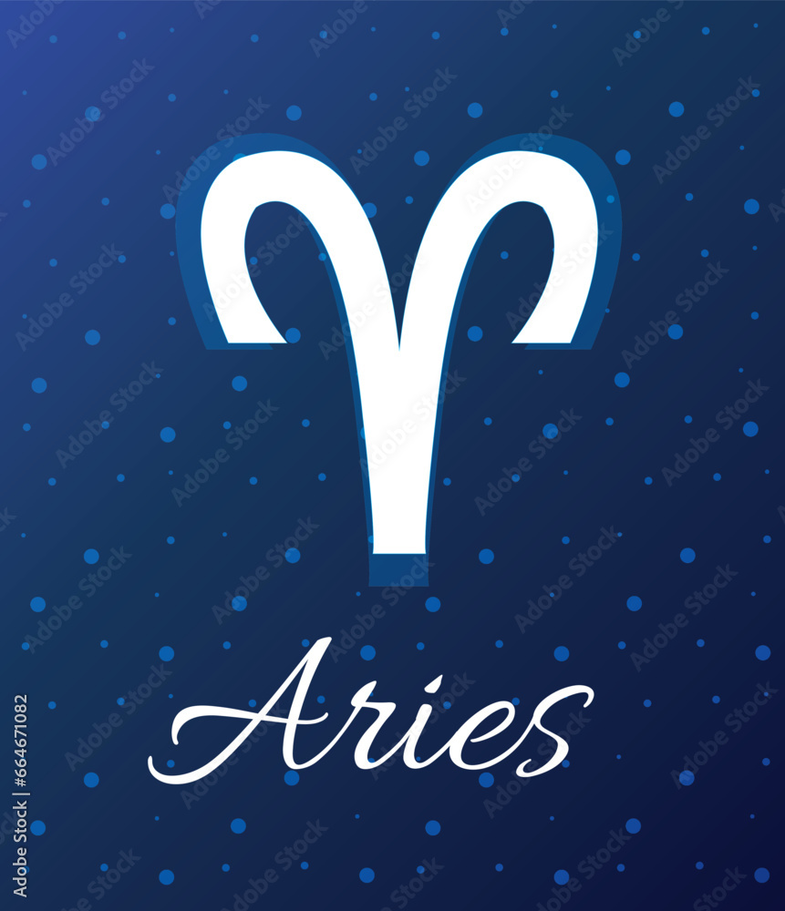 Naklejka premium Aries zodiac Sign, Zodiac symbols icon vector illustration aries virgo star 