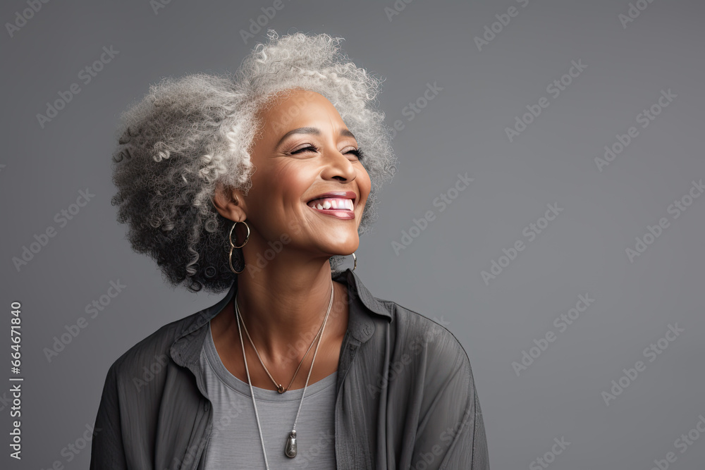 Beautiful senior woman smiling. Beautiful senior woman smiling.