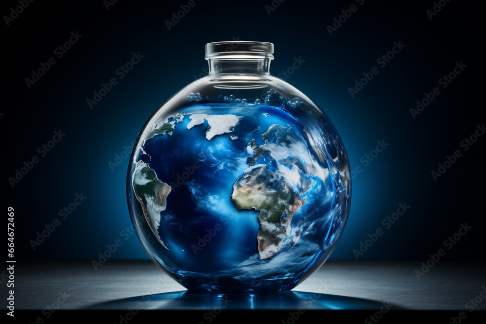 glass globe in a bowl | earth glass globe in a bowl | earth