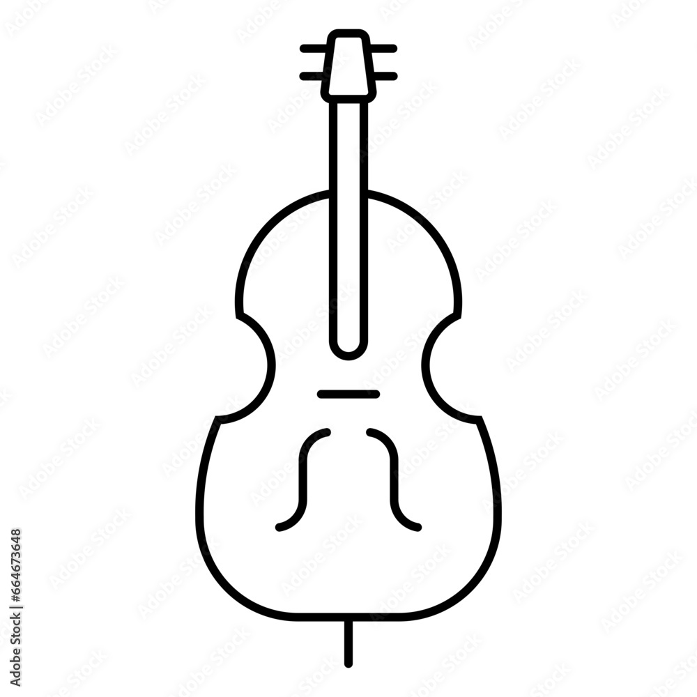 Fototapeta premium double bass