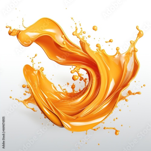 Fresh Orange Paint Splash