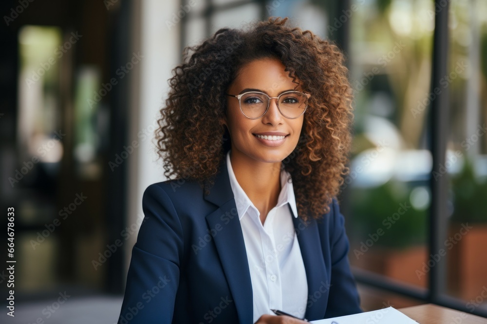 Woman professional accountant. Top popular in demand profession concept. Portrait with selective focus and copy space Woman professional accountant. Top popular in demand profession concept. Portrait with selective focus and copy space