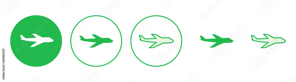Plane icon set. Airplane icon vector. Flight transport symbol. Travel illustration. Holiday symbol Plane icon set. Airplane icon vector. Flight transport symbol. Travel illustration. Holiday symbol