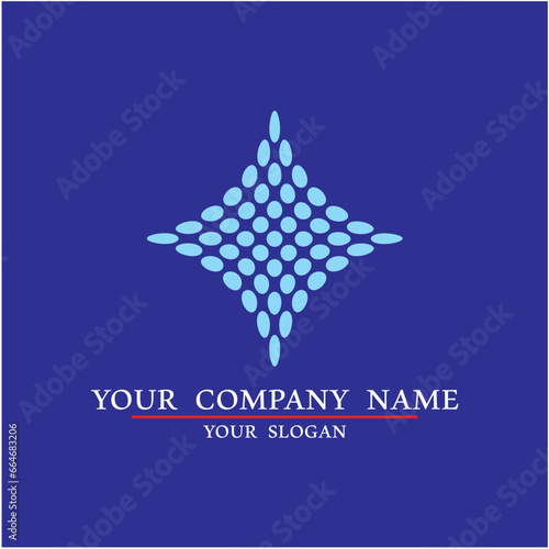 blue star logo design