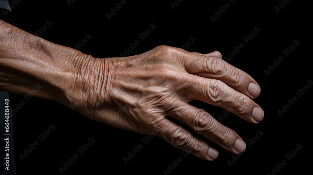 Fototapeta premium シニアの手