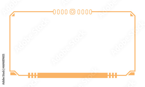  Hightech Technology HUD Rectangle Frame