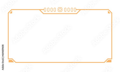  Hightech Technology HUD Rectangle Frame
