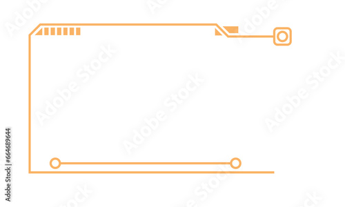  Hightech Technology HUD Rectangle Frame