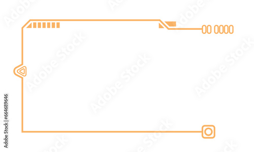  Hightech Technology HUD Rectangle Frame