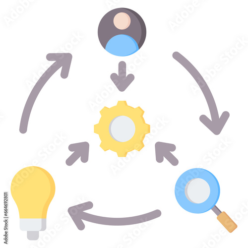 Synthesis Flat Icon
