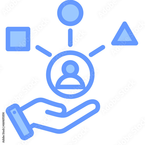 Materiality Blue Icon