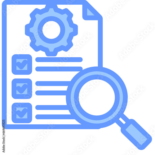 Specification Blue Icon
