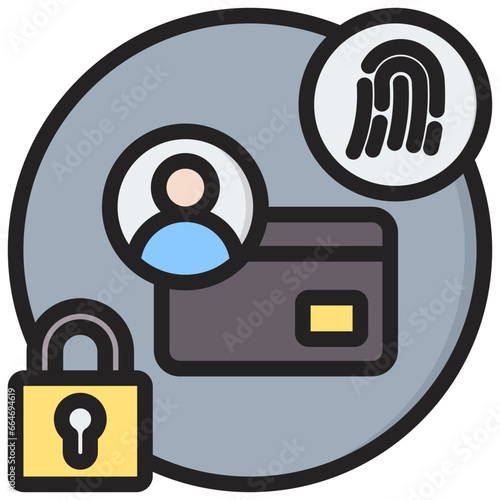 Strong Customer Authentication Outline Color Icon