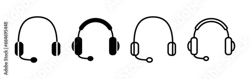Headphone icon vector. headphones earphones icon. headset