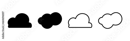 Cloud icon vector. cloud data. cloud services