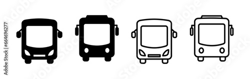 Bus icon vector. bus vector icon
