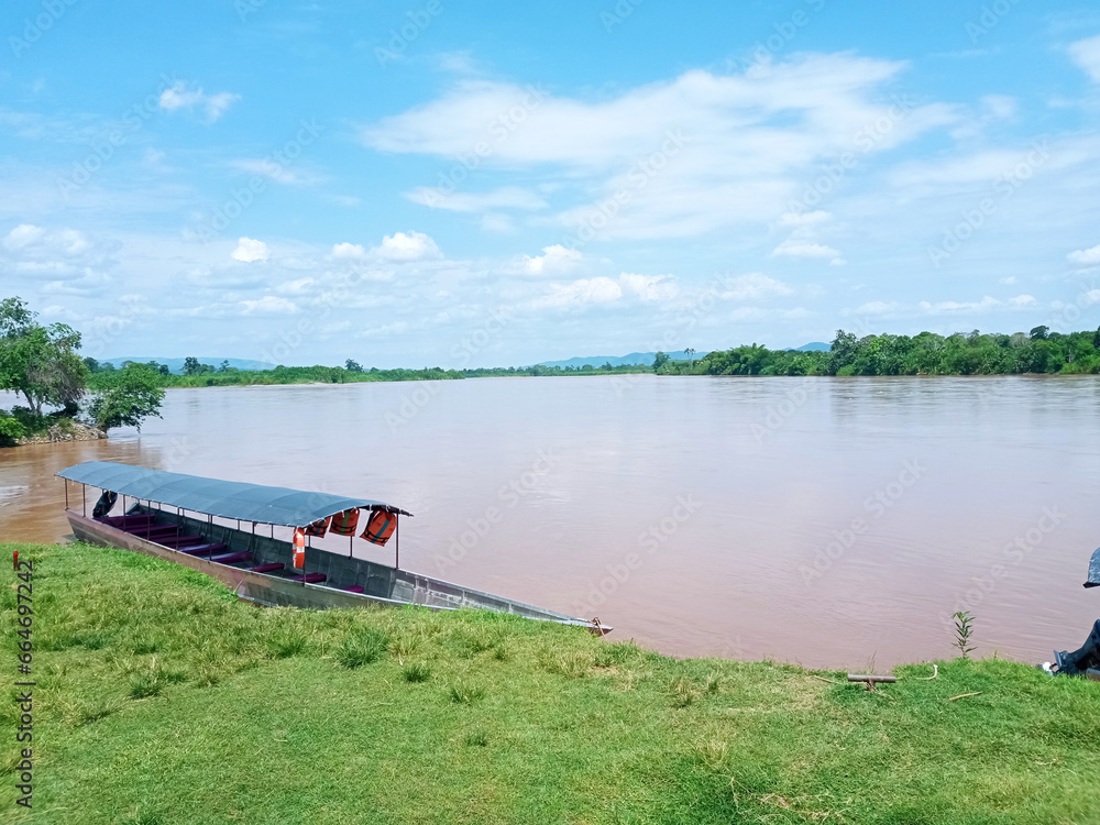 Fototapeta premium River in the summer from peruvian jungle