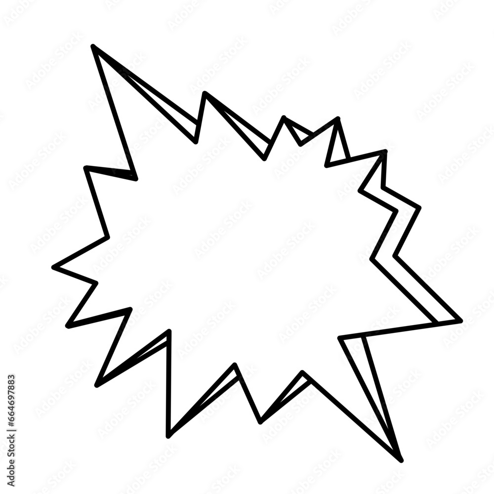 Boom Comic Lines Shape Vector Boom Comic Lines Shape Vector