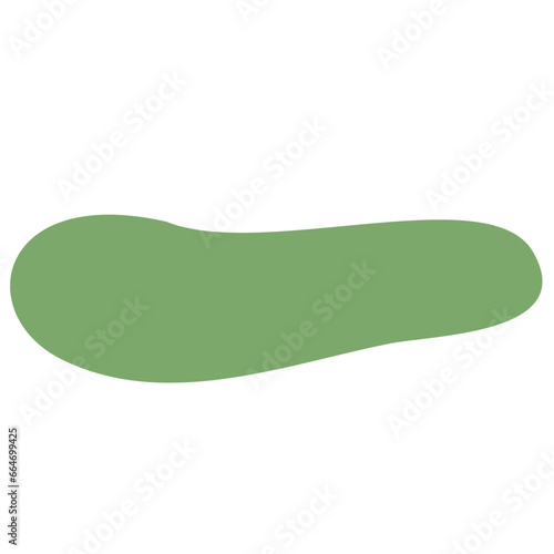 abstract long blob shape 