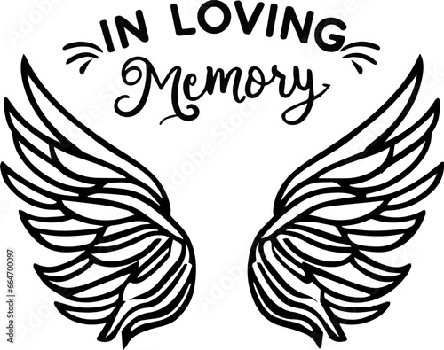 In loving memory svg frame
