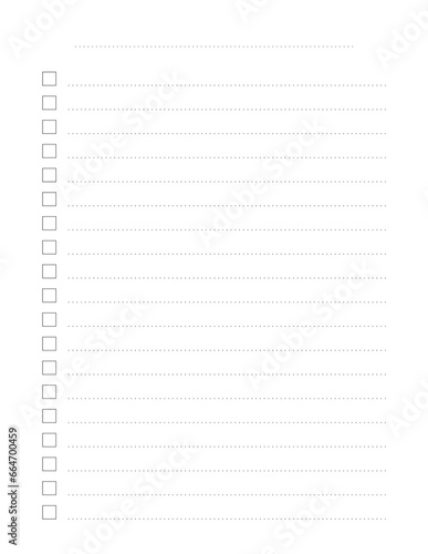 Lista de pendientes