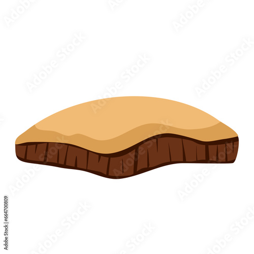 Mound vector cartoon illustration vector 