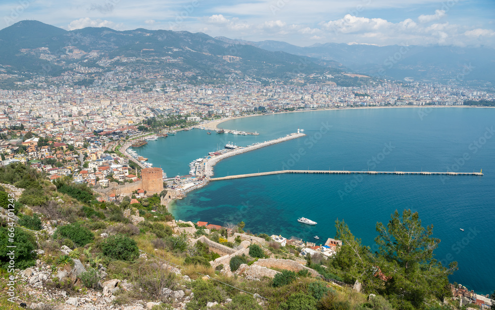 The harbour of Alanya, Turkey.