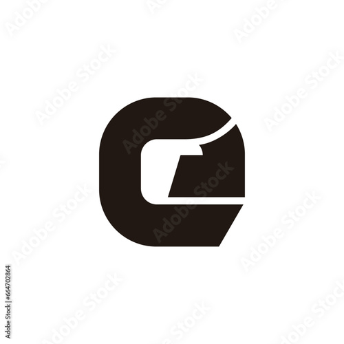 Free Download letter e square geometric rotate arrow logo vector - GFXLoad