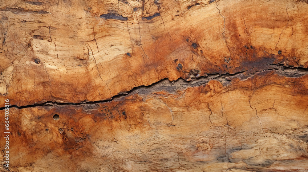 Naklejka premium Wooden textures background of cracked tree