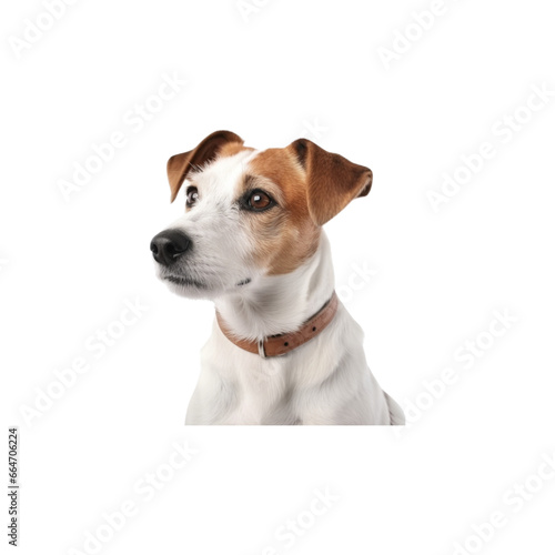 Jack Russell Terrier dog breed no background