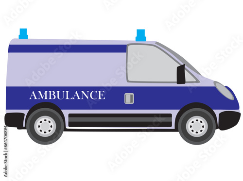 medical car ambulance vector illustration with white background